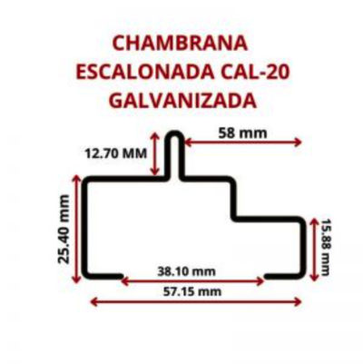 CHAMBRANA ESCALONADA CAL -- 20 -- GALV